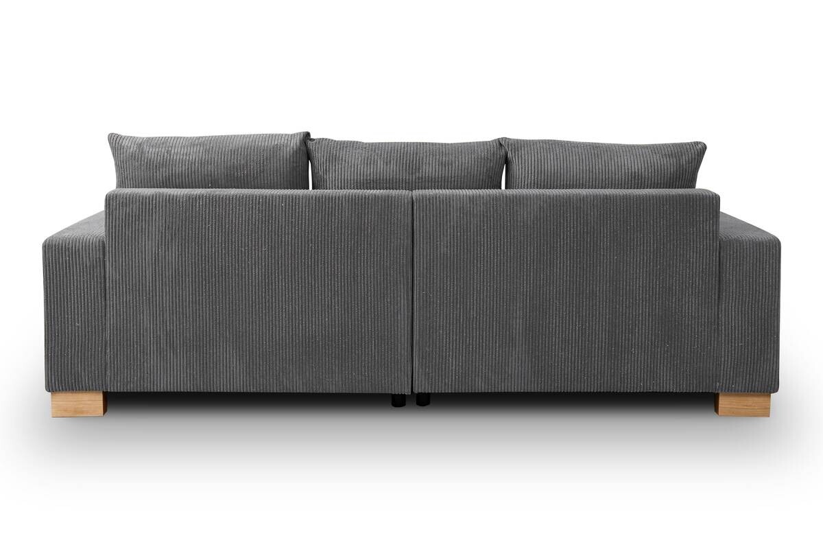 Big Sofa grau Microfaser B/H/T: ca. 248x80x114 cm