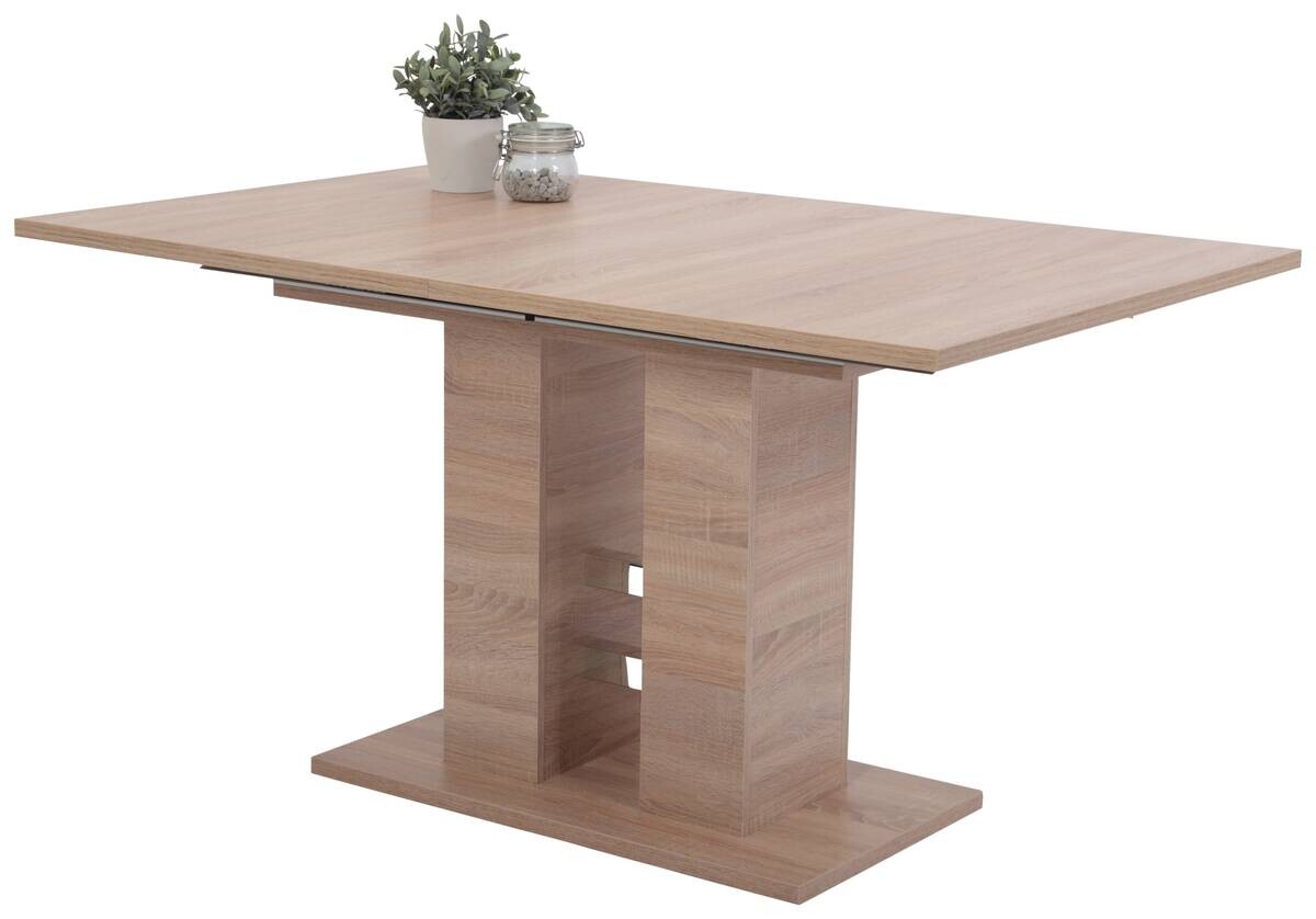 Essgruppe Paula III Eiche anthrazit Microfaser B/H/T: ca. 220x76x90 cm