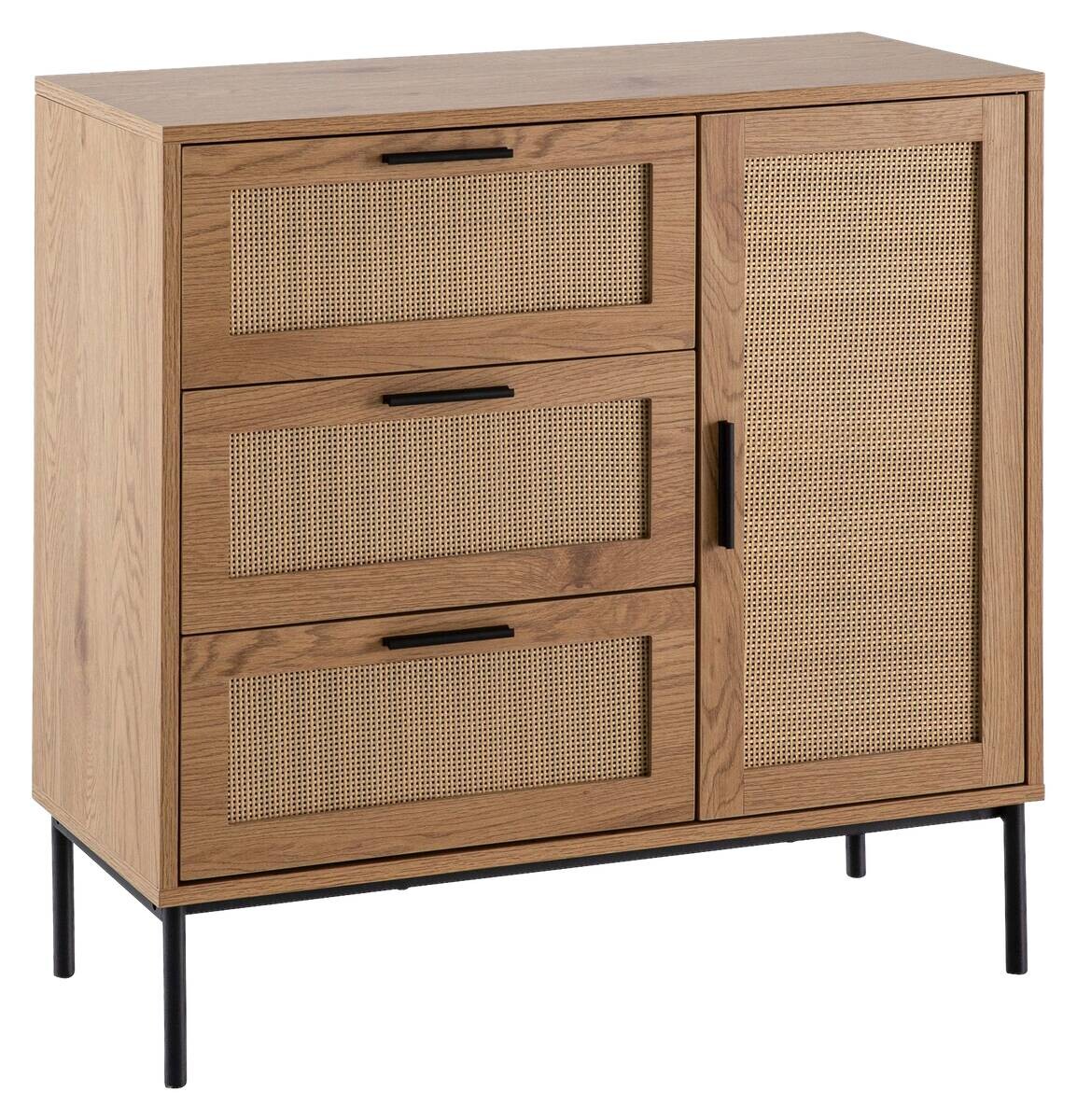Sideboard natur Eiche Optik B/H/T: ca. 80x82x36 cm