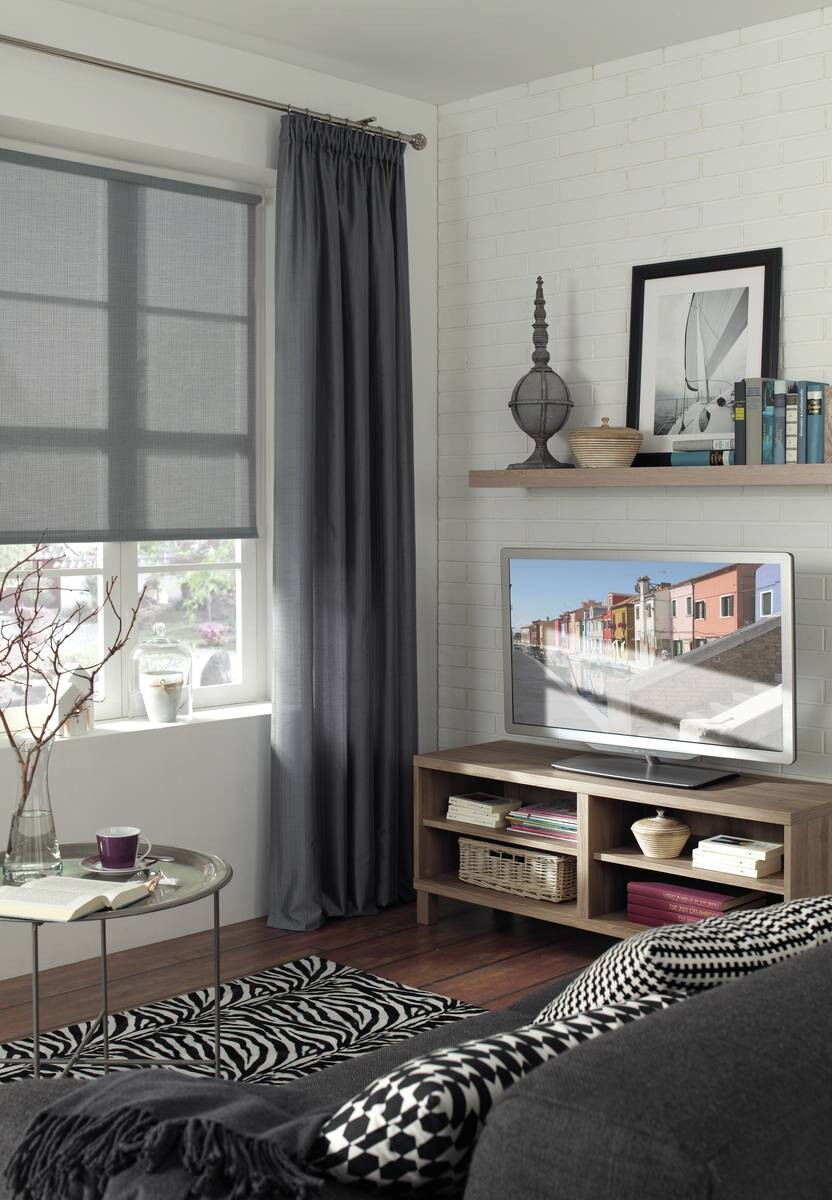 Boviva Rollo Struktur silber B/L: ca. 45x150 cm