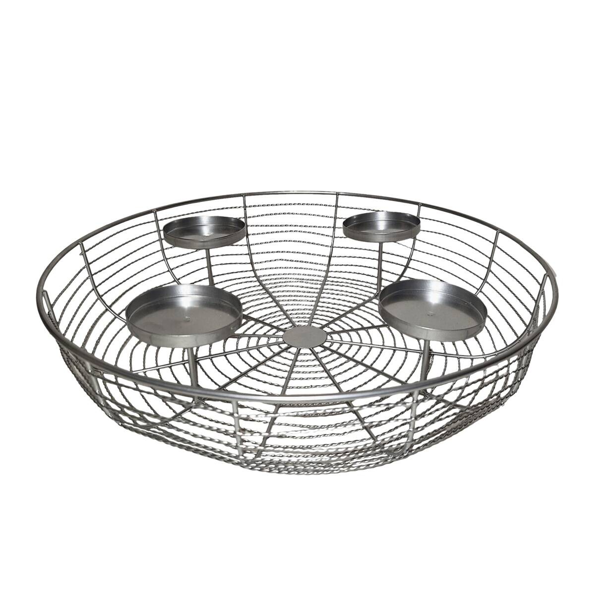 Deko-Schale silber Alumetallic