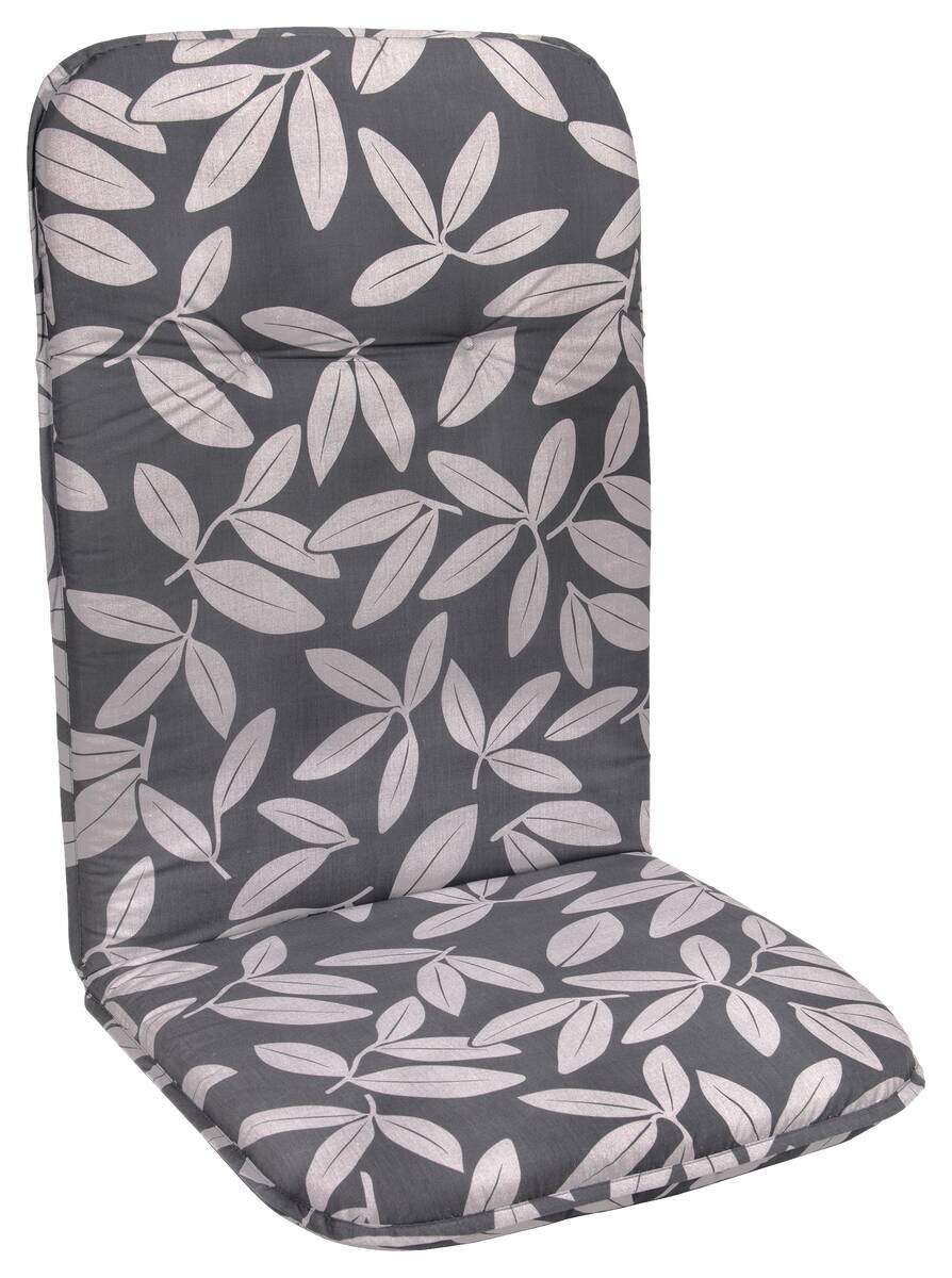 Neutral Auflage Floral grau Polyester B/H/L: ca. 50x5x116 cm