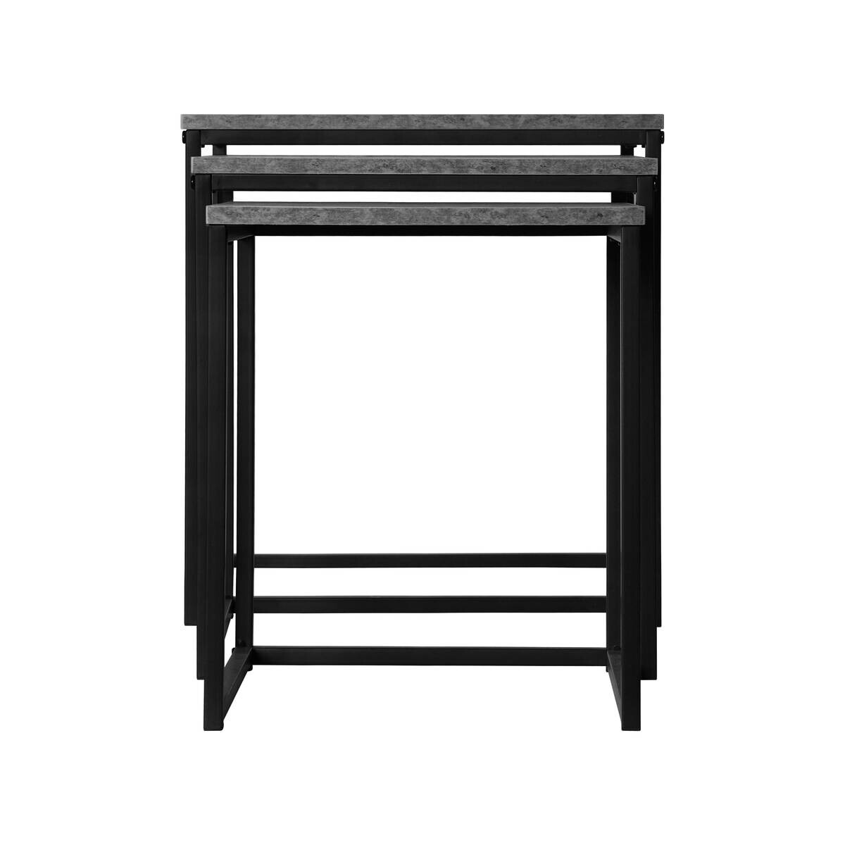 Beistelltisch grau Holz B/H/L: ca. 40x42x40 cm