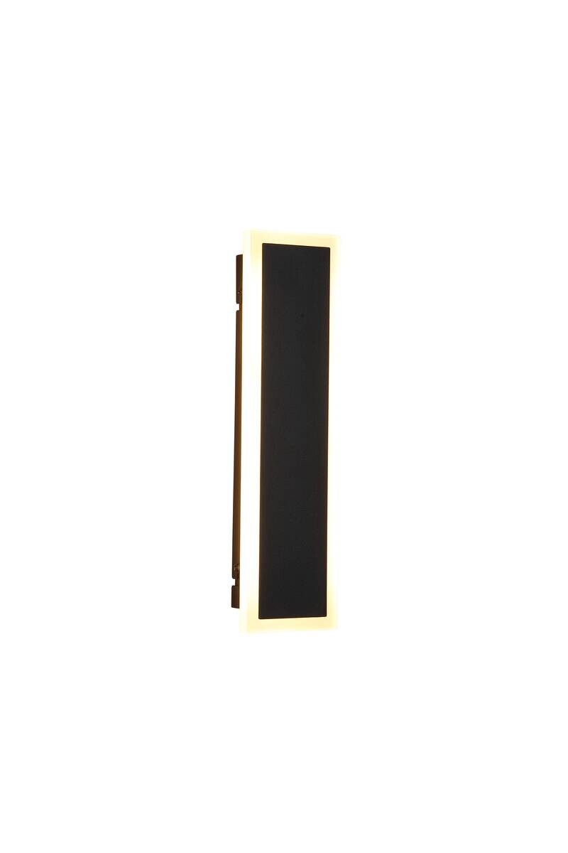 LED-Außenwandleuchte sand schwarz B/H/T: ca. 8x30x5 cm