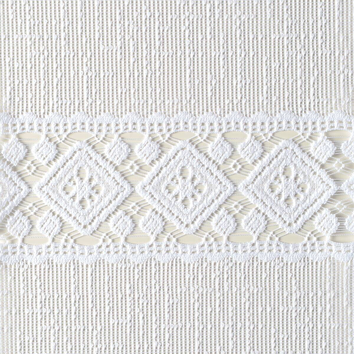 Scheibengardinen-Meterware weiß 100% Polyester H: ca. 30 cm