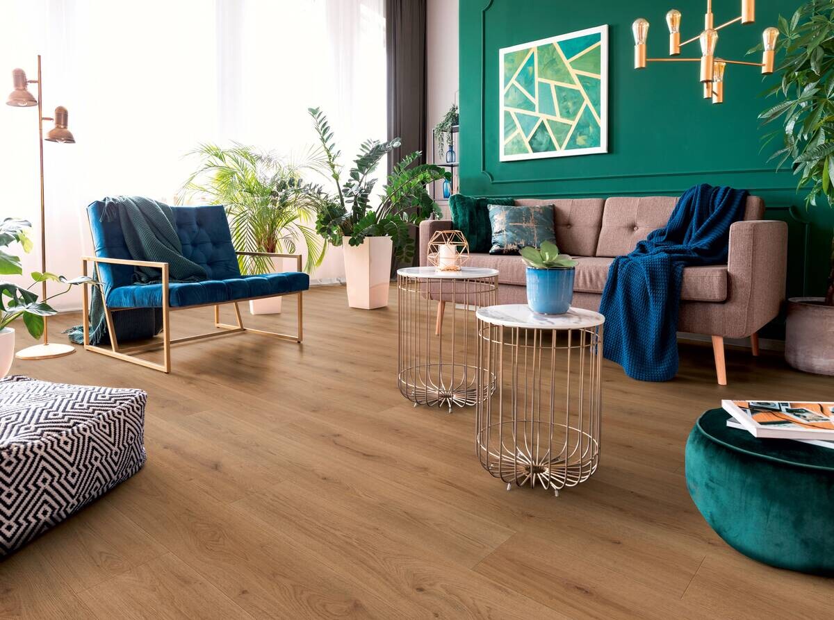 Laminatboden Trend Eiche natur ca. 2,131 m² B/L: ca. 19,3x138 cm pro Paket
