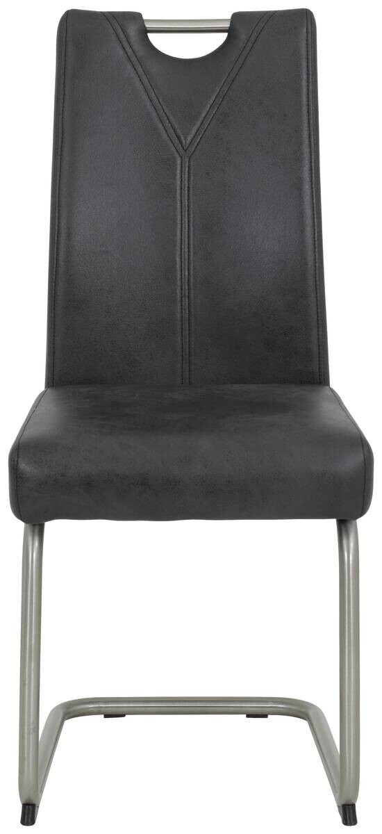 Schwingstuhl Sophia 4er Set anthrazit Vintage Microfaser B/H/T: ca. 43x99x58 cm