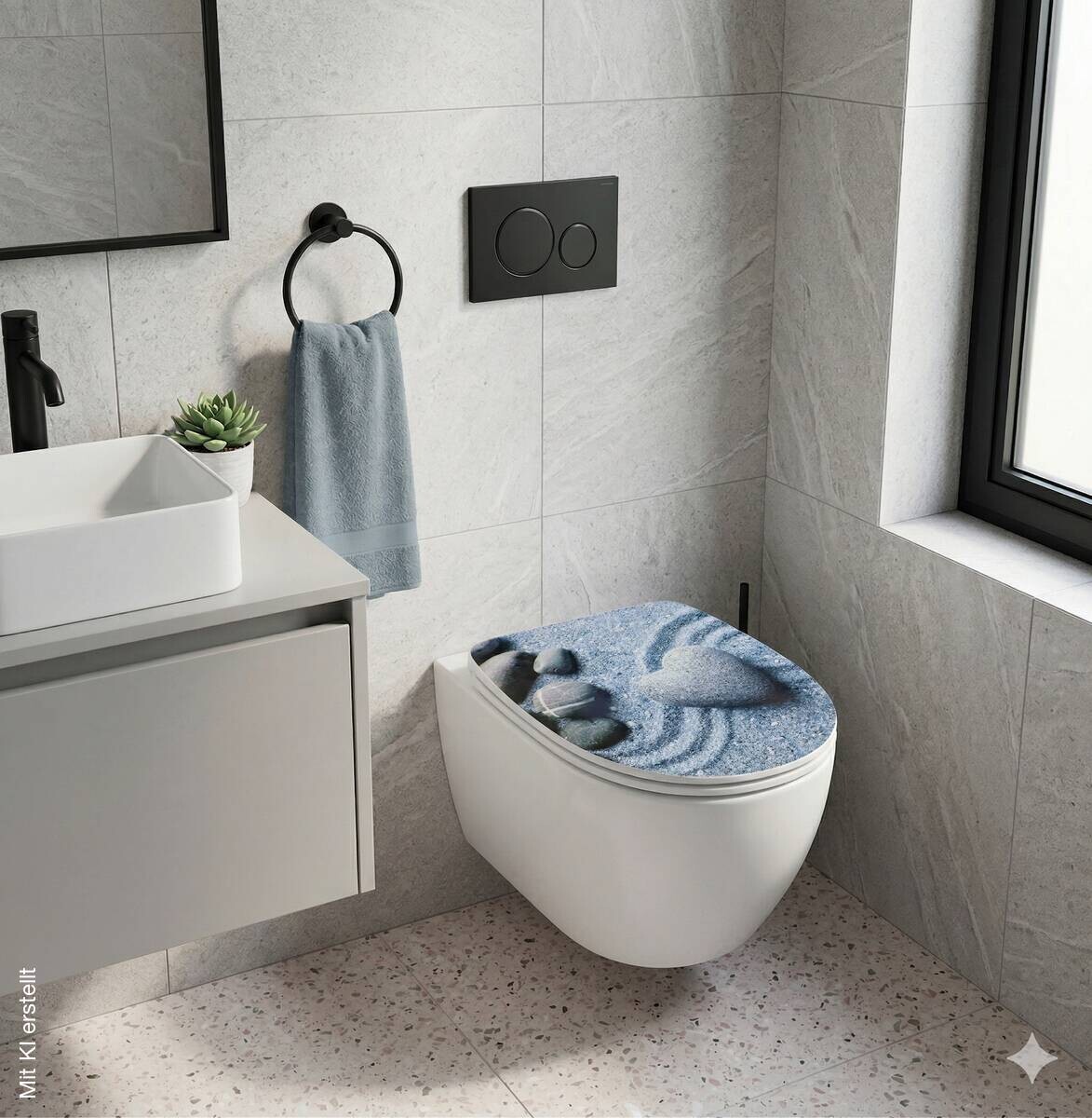 POCOline WC-Sitz Valentine steingrau Thermoplast