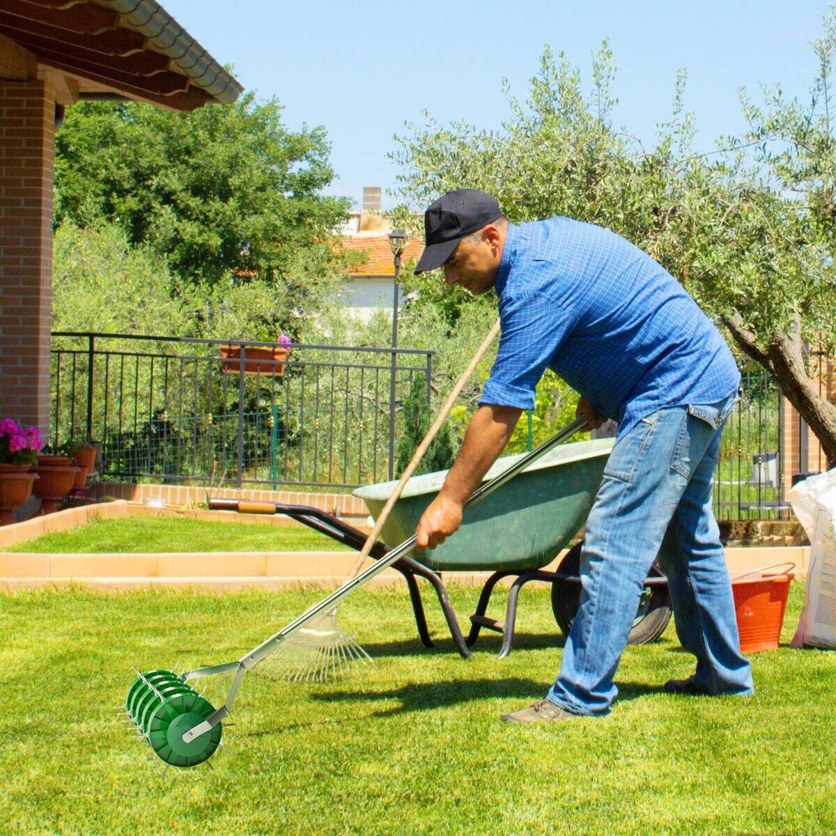 Outsunny Rasenbelüfter