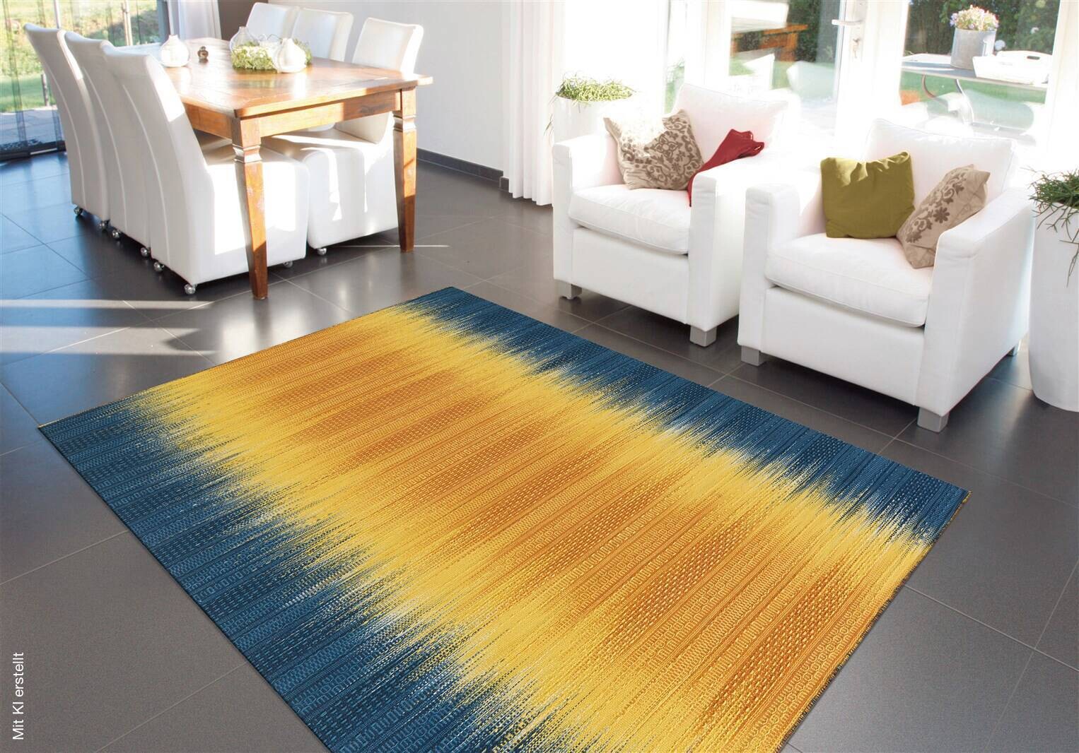 Arte Espina Outdoorteppich Sunset 8070 gelb B/L: ca. 90x160 cm