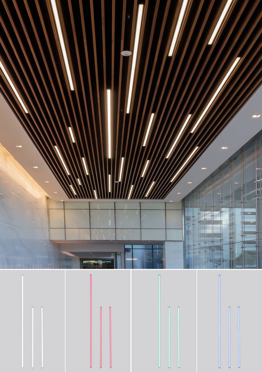 Nolo LED-Akustikpaneelbeleuchtung Line H: ca. 100 cm