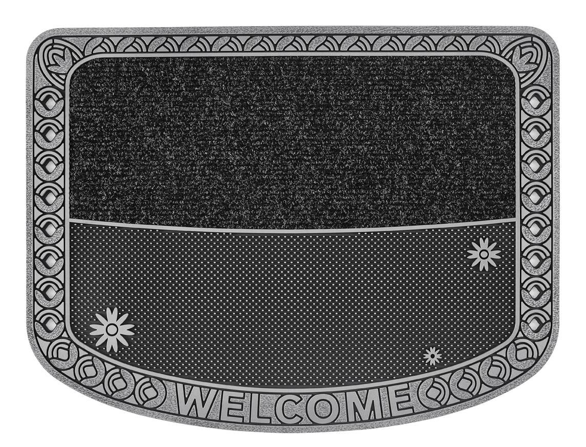 Fußmatte DoubleCircle anthrazit B/L: ca. 75x57 cm