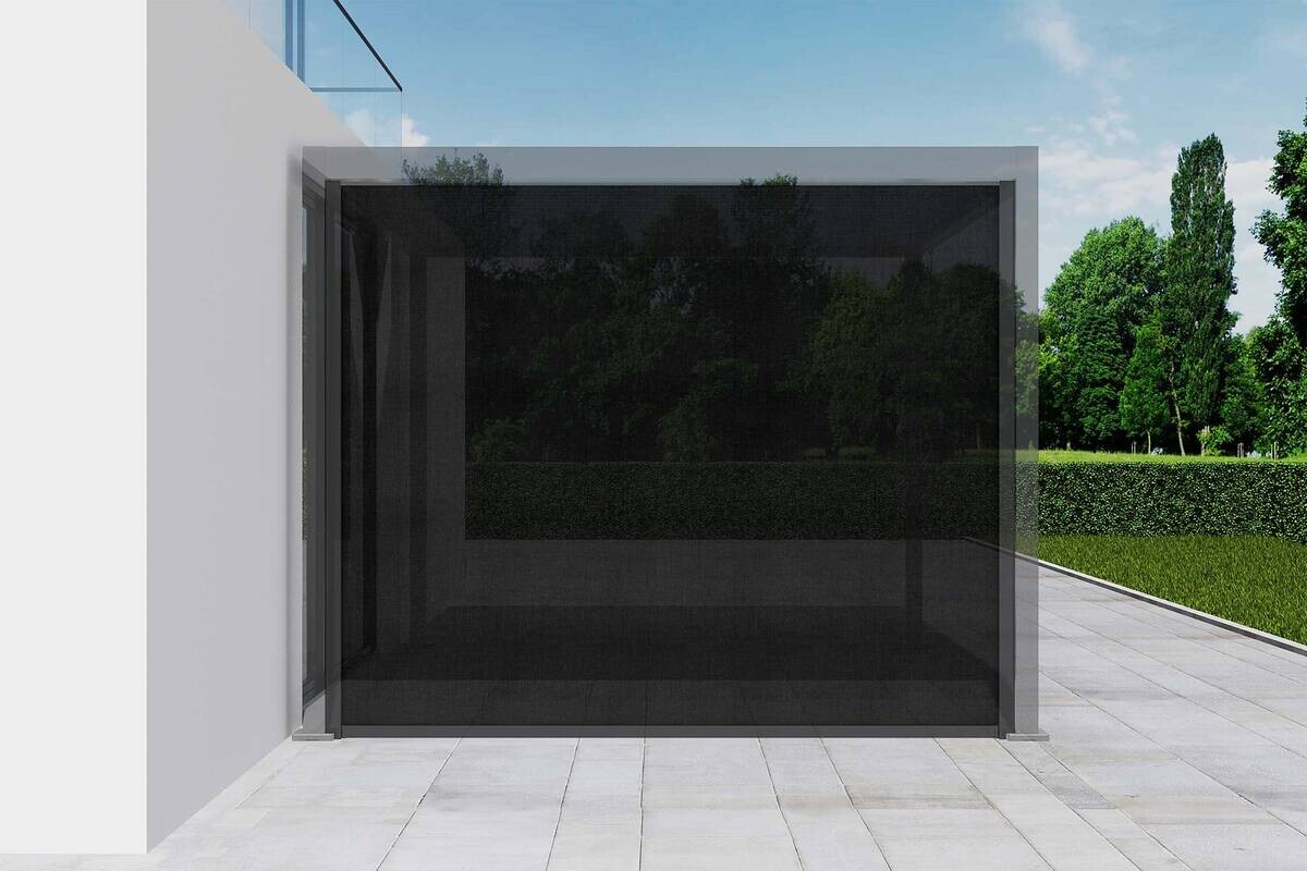 Rollo anthrazit Aluminium B/H/L: ca. 8,5x231x278 cm
