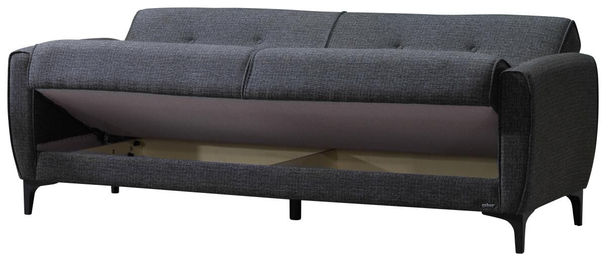 Sofa 3-2-1 San Marino anthrazit Microfaser B/H/T: ca. 76x84x83 cm