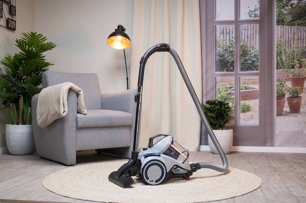 Dirt Devil Bodenstaubsauger grau rot blau B/H/L: ca. 29x36x49,5 cm