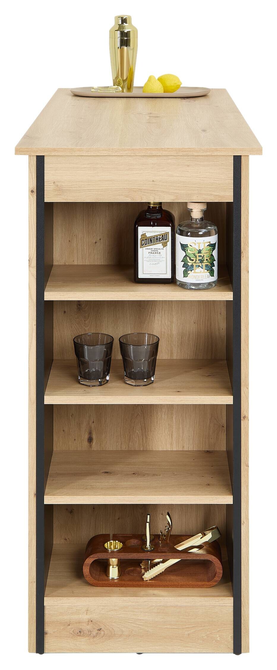 Bartisch Mojito Artisan Oak Nachbildung Melamin B/H/T: ca. 115x103x50 cm