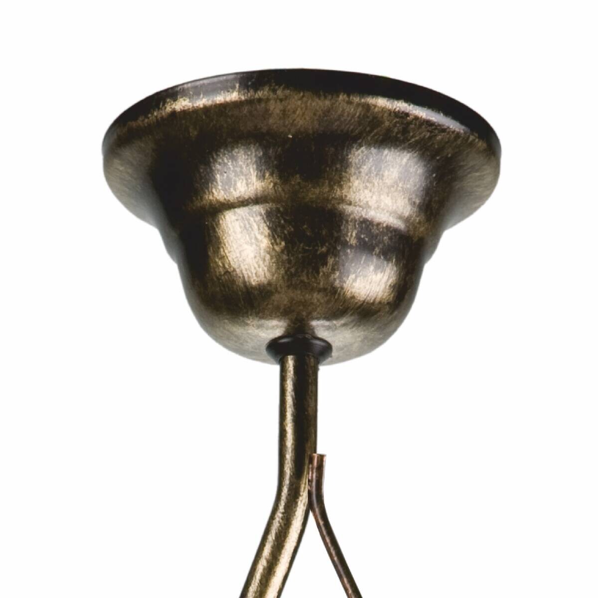 Lamkur Deckenleuchte Retro schwarz Glas Stahl B/H/L: ca. 32,5x45x32,5 cm E27 1 Brennstellen