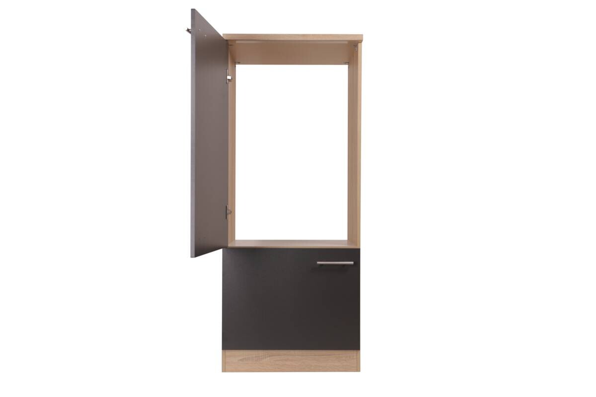 Kühlumbauschrank Merle grau B/H/T: ca. 30x200x60 cm