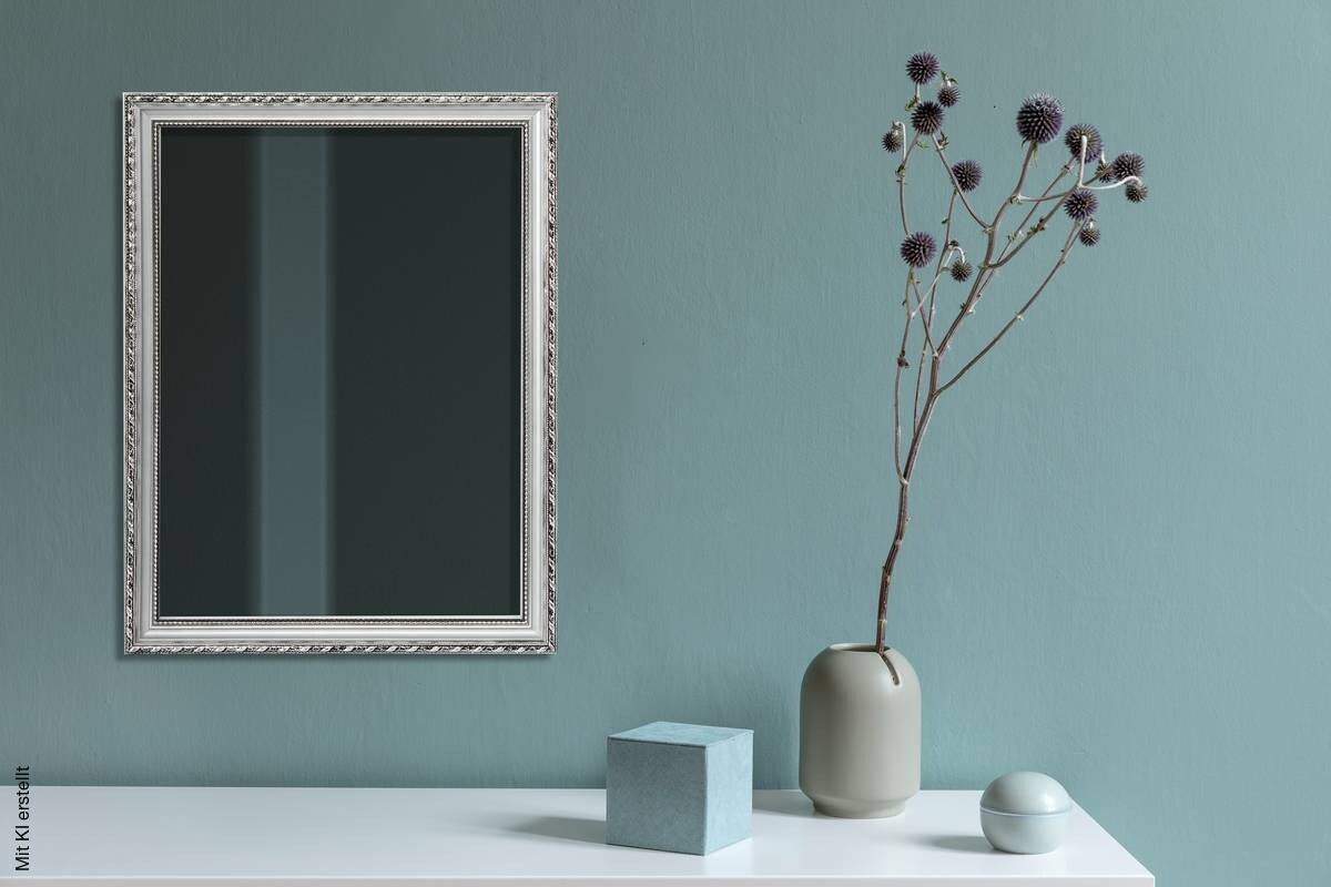 Mirrors & More Rahmenspiegel Loreley silber Optik B/H: ca. 34x45 cm