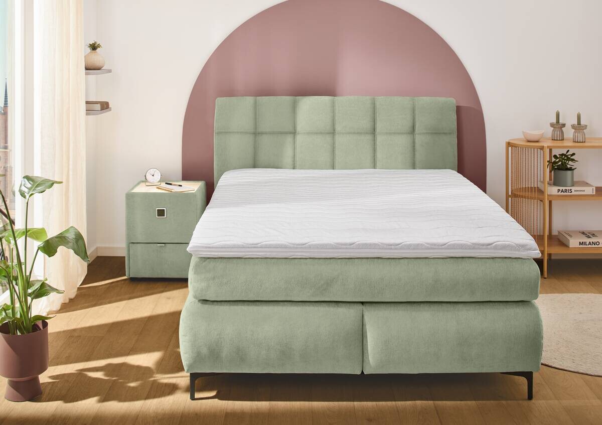 Boxspringbett Pistazie Liegefläche B/L: ca. 140x200 cm