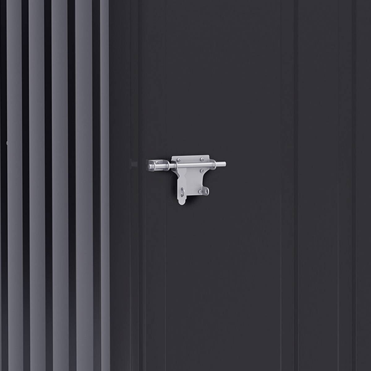 Outsunny Gerätehaus mit Pultdach dunkelgrau B/H/L: ca. 103x160x100 cm