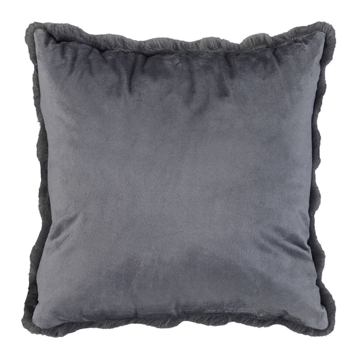 Dekokissen Pocoline dunkelgrau 100% Polyester B/L: ca. 45x45 cm