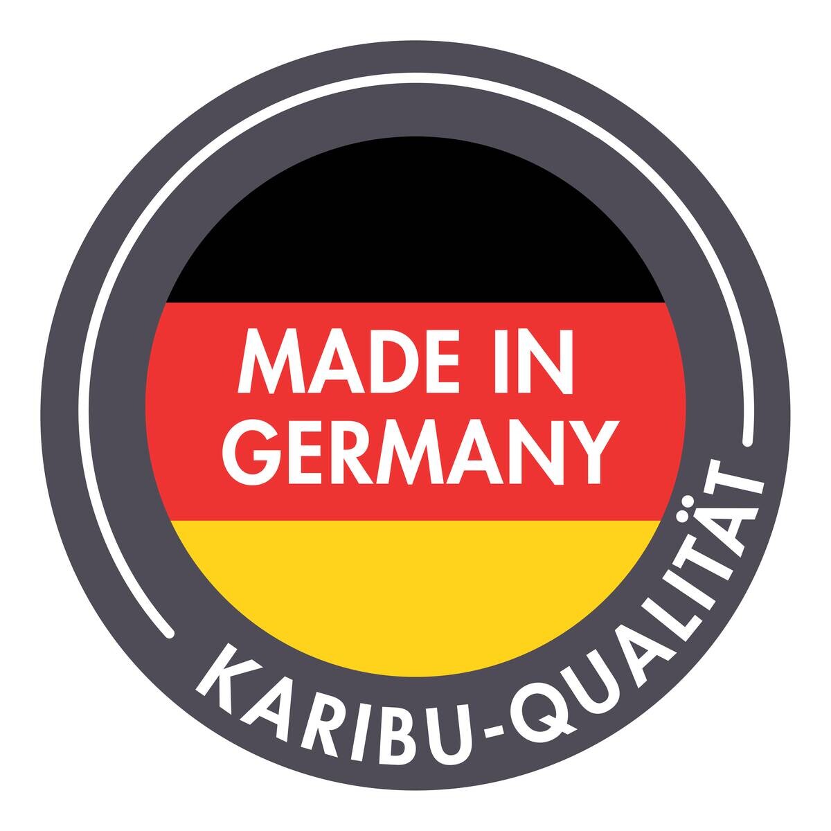 Karibu Metallbox Kailua 2 grau Metall B/H/T: ca. 160x71x79 cm