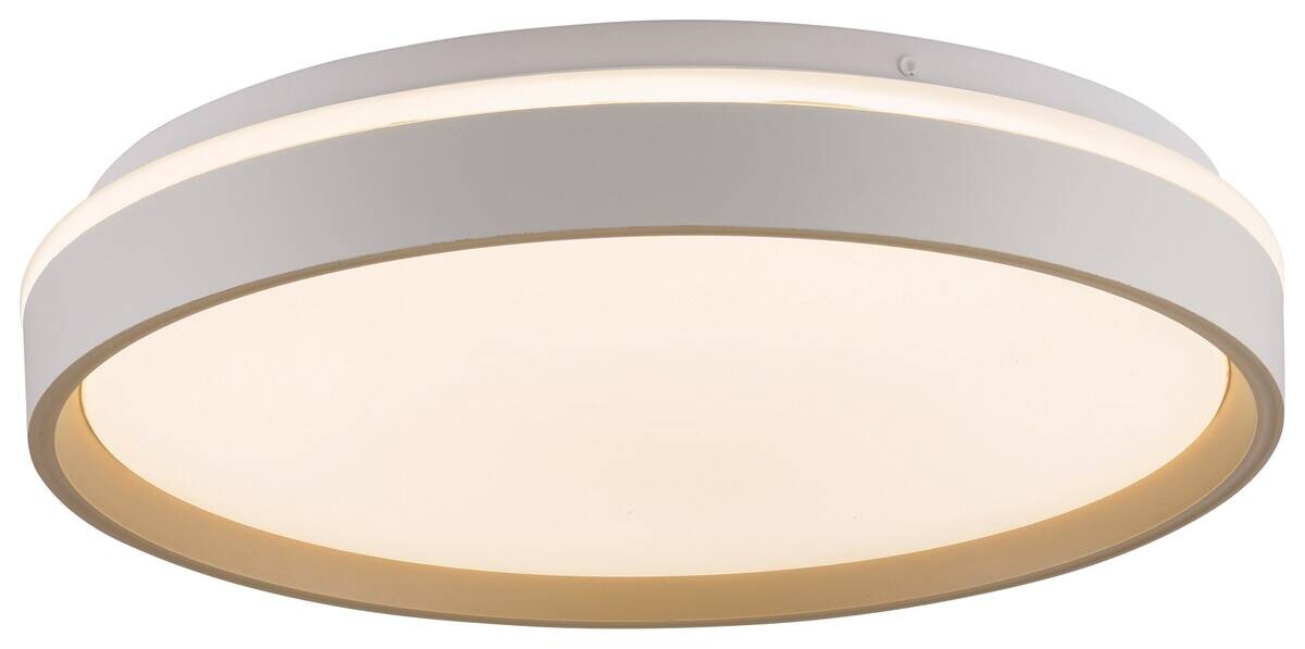 Just Light LED-Deckenleuchte Mio sand B/H/L: ca. 38,5x7,5x38,5 cm