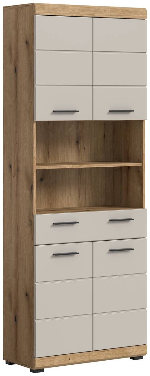 Badhochschrank Scout Evoke Oak Nachbildung Kaschmirgrau Nachbildung B/H/T: ca. 74x191x31 cm