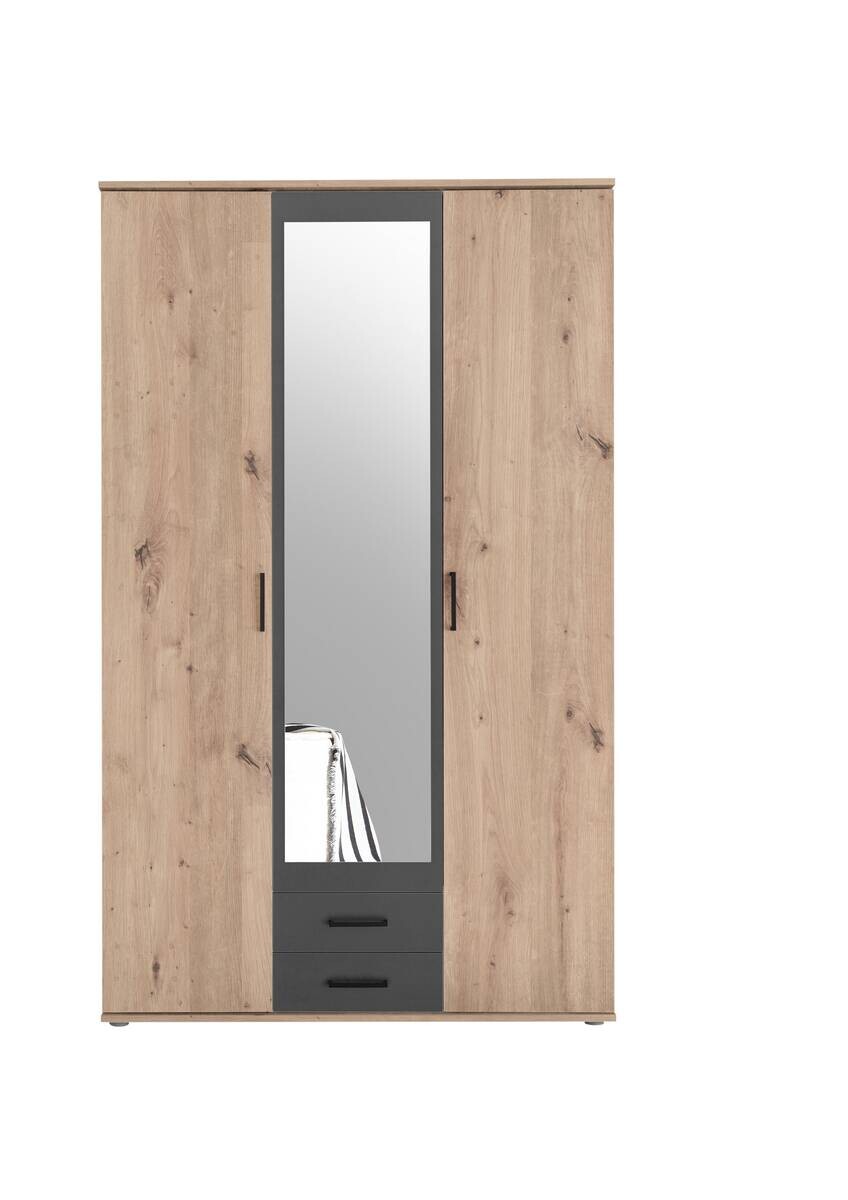 Kleiderschrank Eiche Artisan Nachbildung B/H/T: ca. 120x197x54 cm
