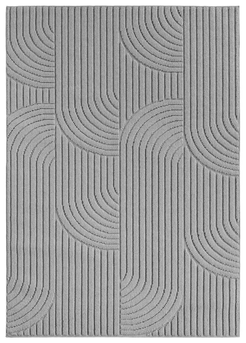 Ayyildiz Kurzflorteppich HELIX silber B/H/L: ca. 80x0,7x250 cm