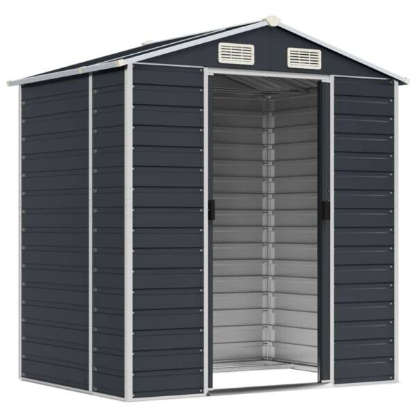 vidaXL Gartenhaus anthrazit B/H/T: ca. 191x198x130 cm