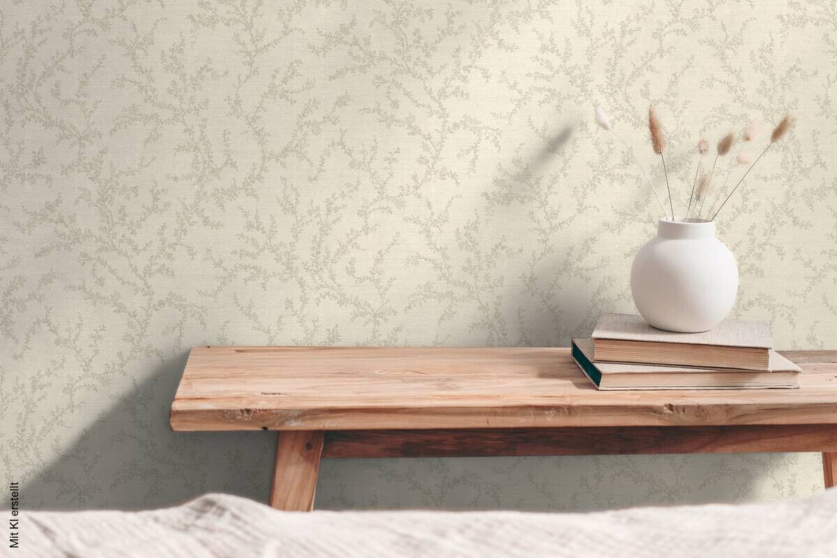 A.S.Creation Vliestapete grau creme B/H/D: ca. 53x1005x8,2 cm