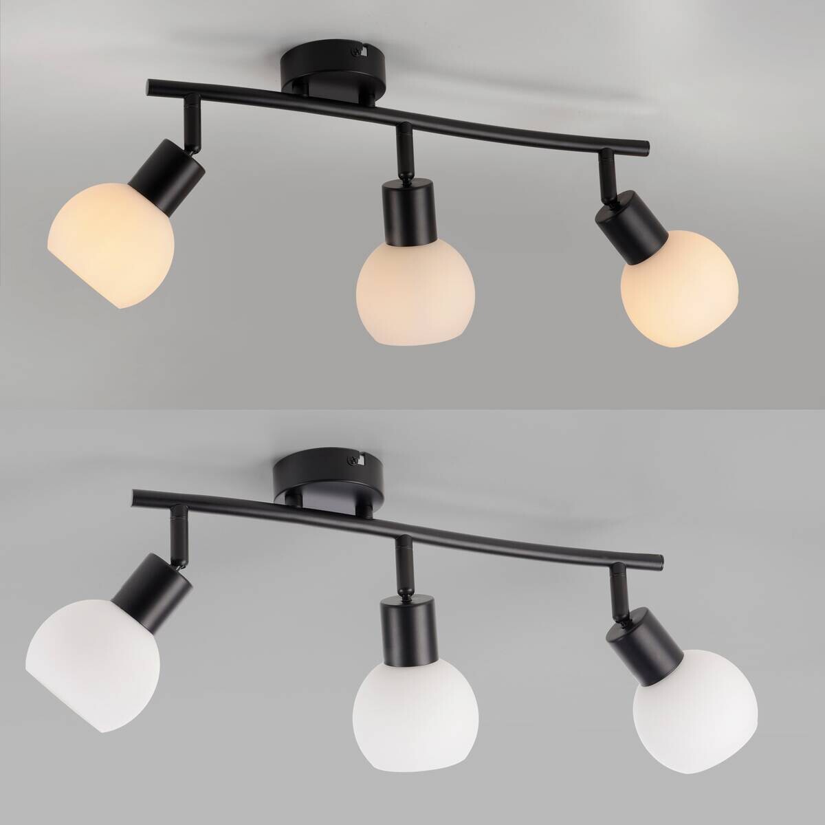 Just Light Spot 3flg. Loki schwarz B/H/L: ca. 26x20x56 cm E14 3 Brennstellen