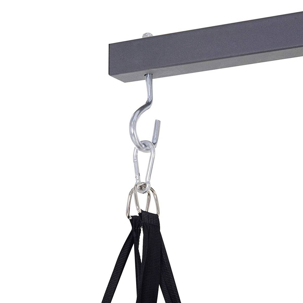 HOMCOM Boxsackständer schwarz Stahlrohr B/H/T: ca. 104x202x156 cm