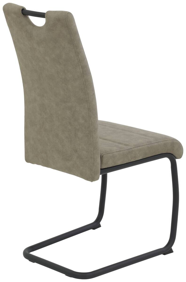 Schwingstuhl Dunja schlamm Vintage Microfaser B/H/T: ca. 43x98x58 cm