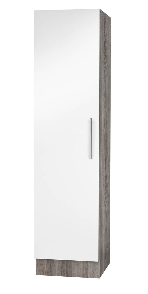 Seitenschrank weiß Hochglanz B/H/T: ca. 50x212x57 cm