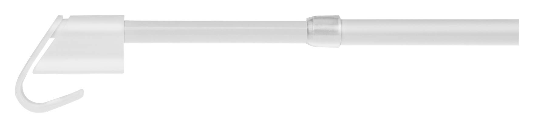 LICHTBLICK Gardinenstange weiß Metall ausziehbar von ca. 55 bis 85 cm 1.0 Läufe