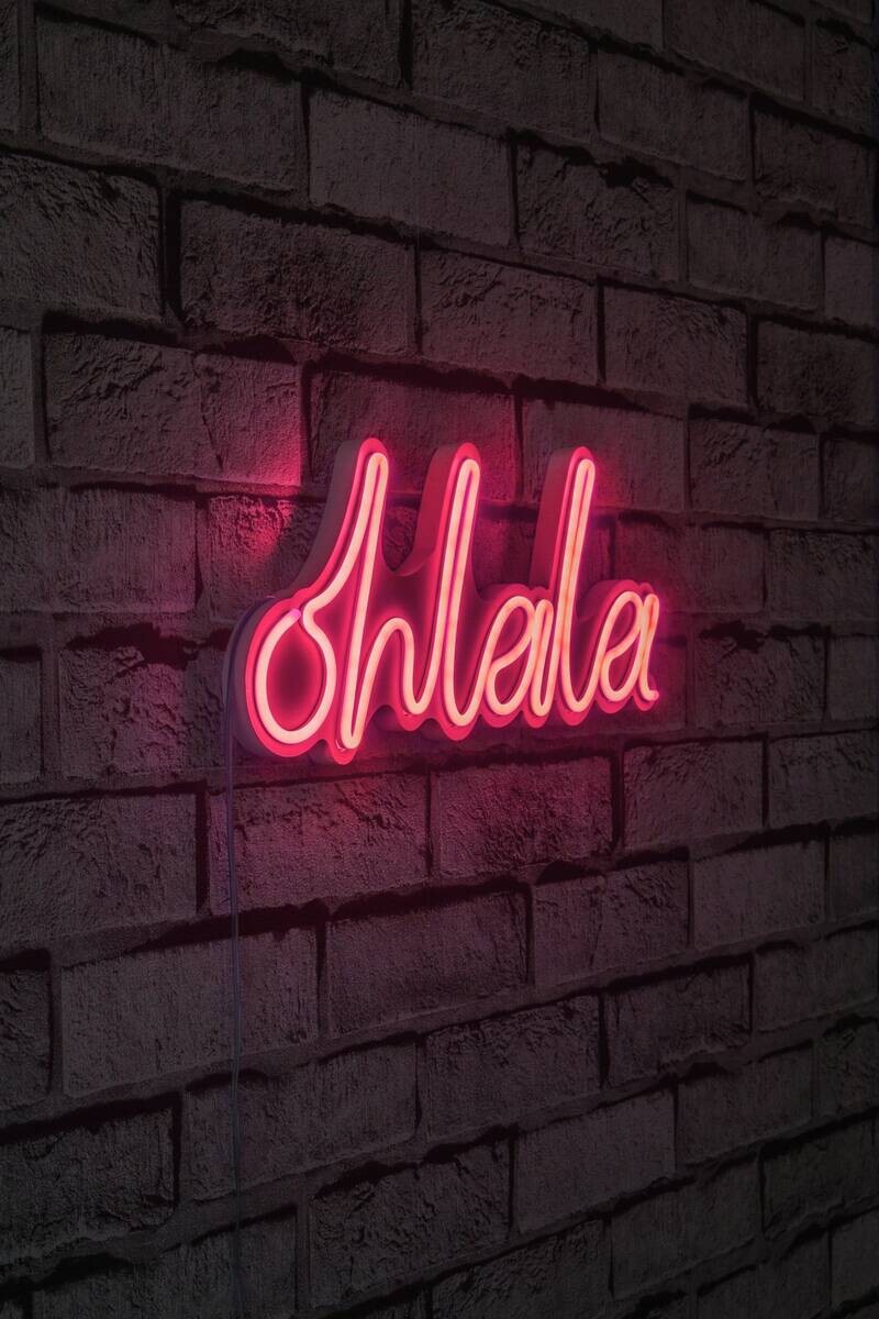 Opviq LED-Wandleuchte rosa PVC B/H/T/L: ca. 36x15x2x36 cm