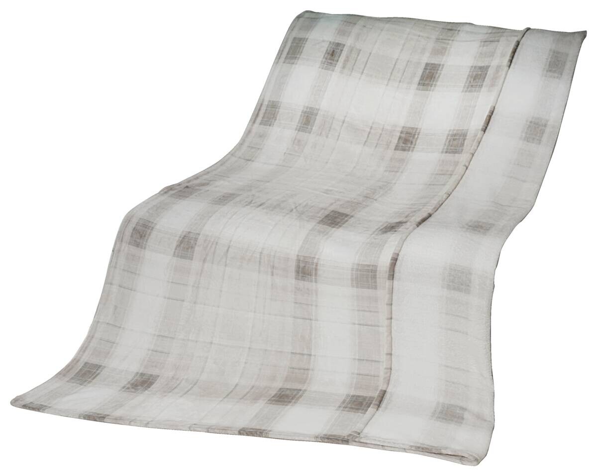Wohndecke natur Polyester B/L: ca. 150x200 cm