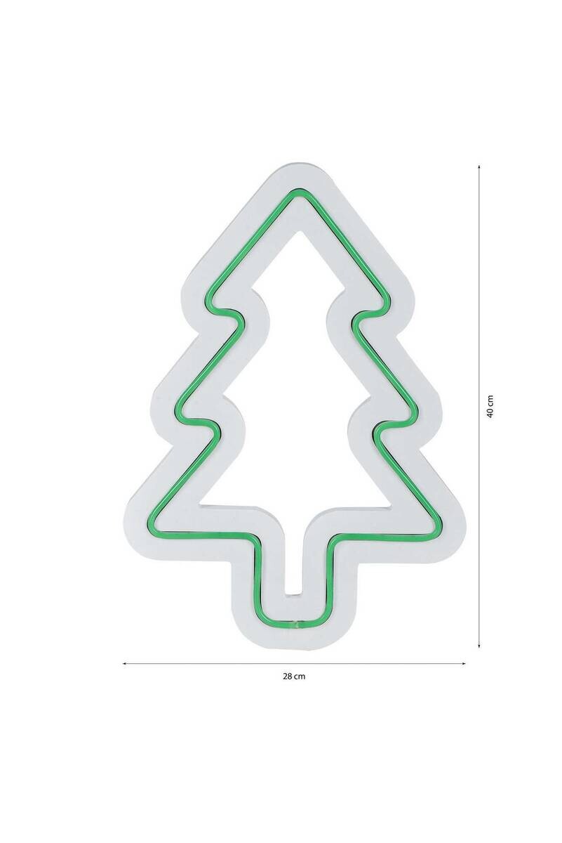 Opviq LED-Wandleuchte grün PVC B/H/T/L: ca. 21x30x2x21 cm