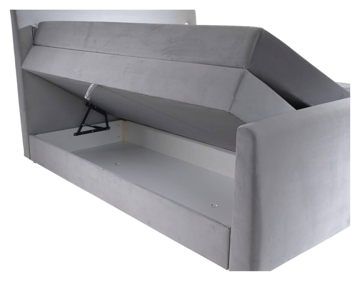 Boxspringbett Lighting grau Liegefläche B/L: ca. 160x200 cm
