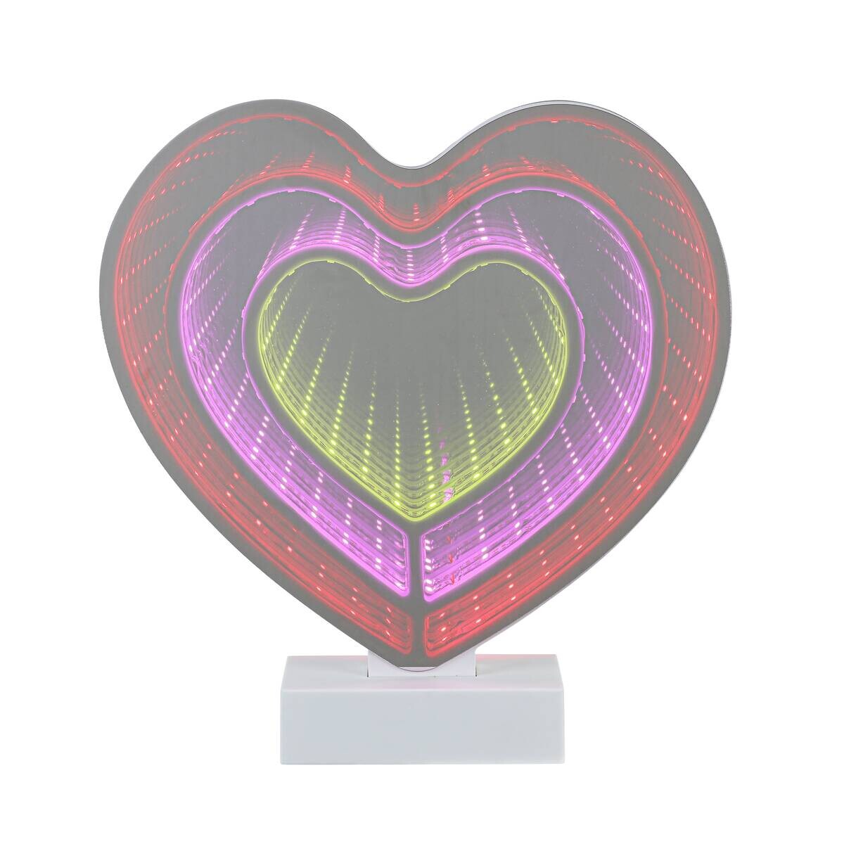 Nolo LED-Infinityleuchte Romeo weiß B/H/T: ca. 24,1x25,4x4,5 cm