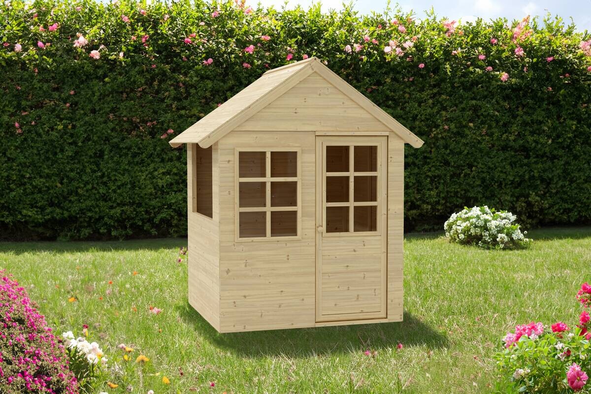 Zwerkules Spielhaus Holla natur B/H/L: ca. 121x140x97,5 cm