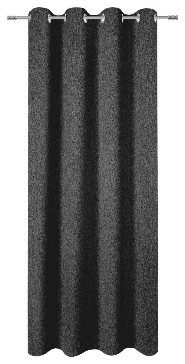 Verdunklungsvorhang Linda anthrazit B/L: ca. 135x245 cm