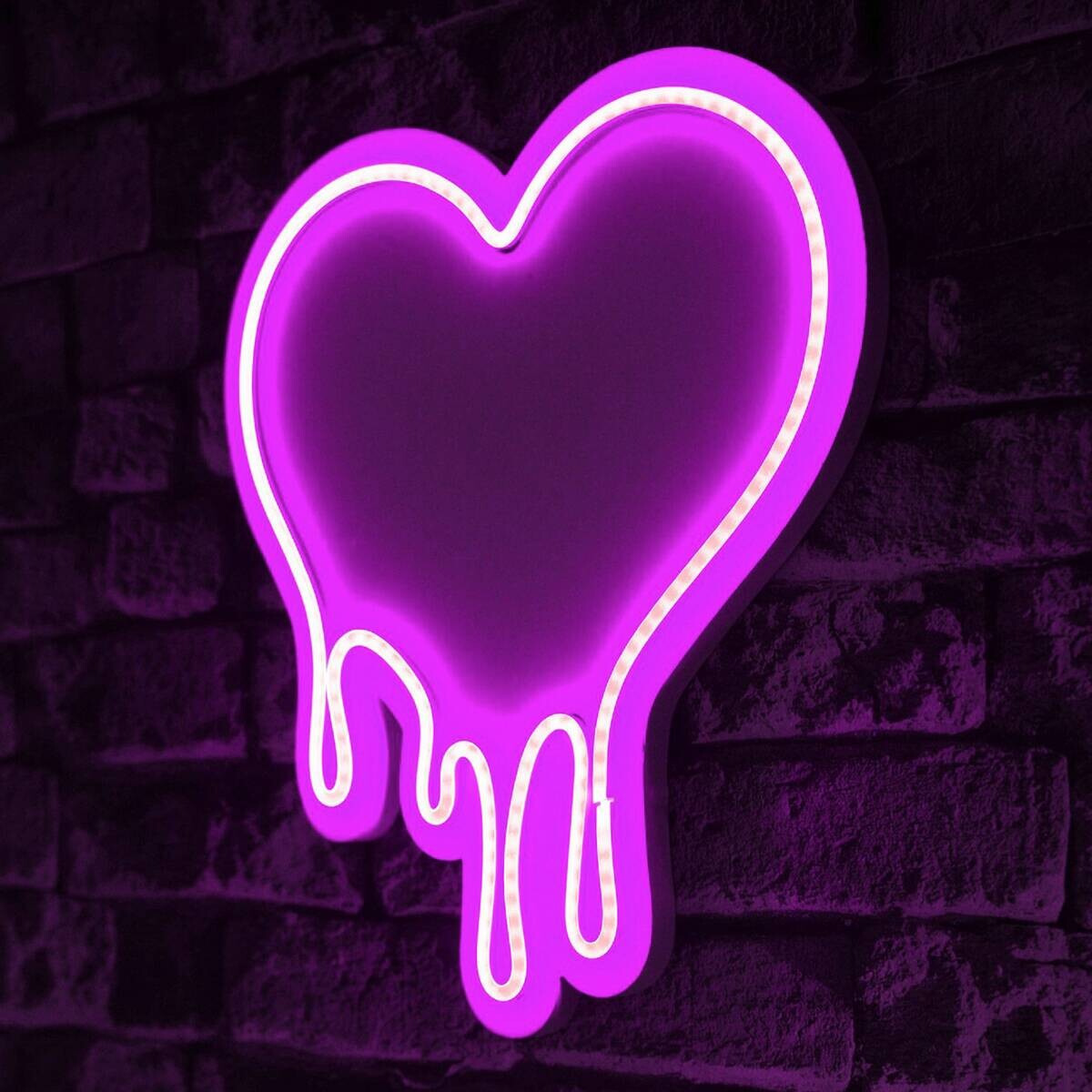Opviq LED-Wandleuchte rosa PVC B/H/T/L: ca. 32x35x2x32 cm