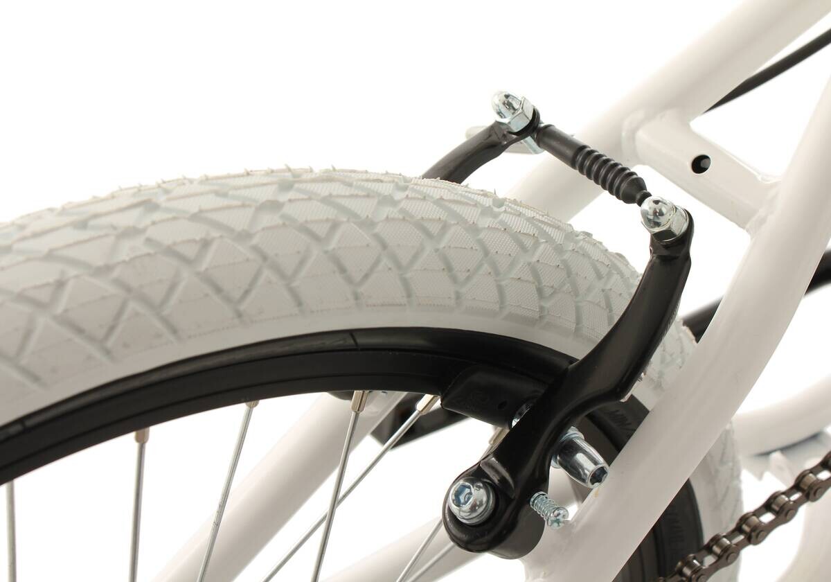 KS-Cycling BMX Fatt 602B 20 Zoll Rahmenhöhe 28 cm 1 Gänge weiß weiß ca. 20 Zoll