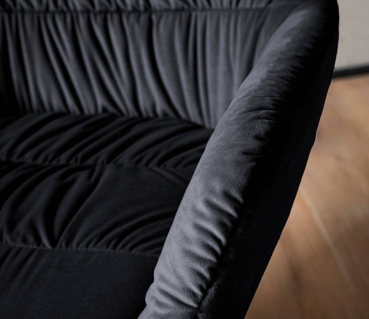 Wohnling Sessel schwarz Polyester