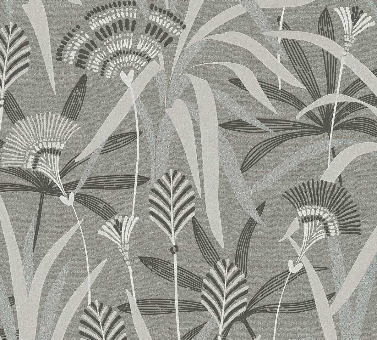 A.S.Creation Vliestapete grün blau grau B/H/D: ca. 53x1005x9,2 cm