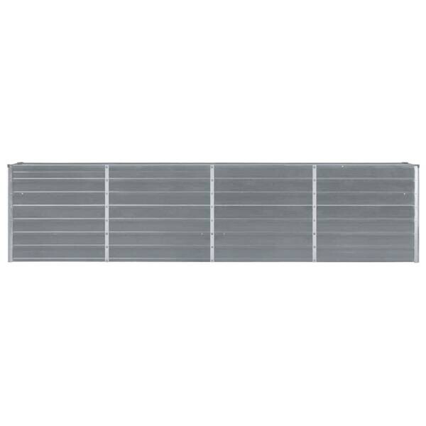 Hochbeet grau Metall B/H/L: ca. 40x77x320 cm